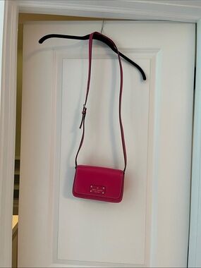 kate spade Hot Pink Leather Crossbody Bag